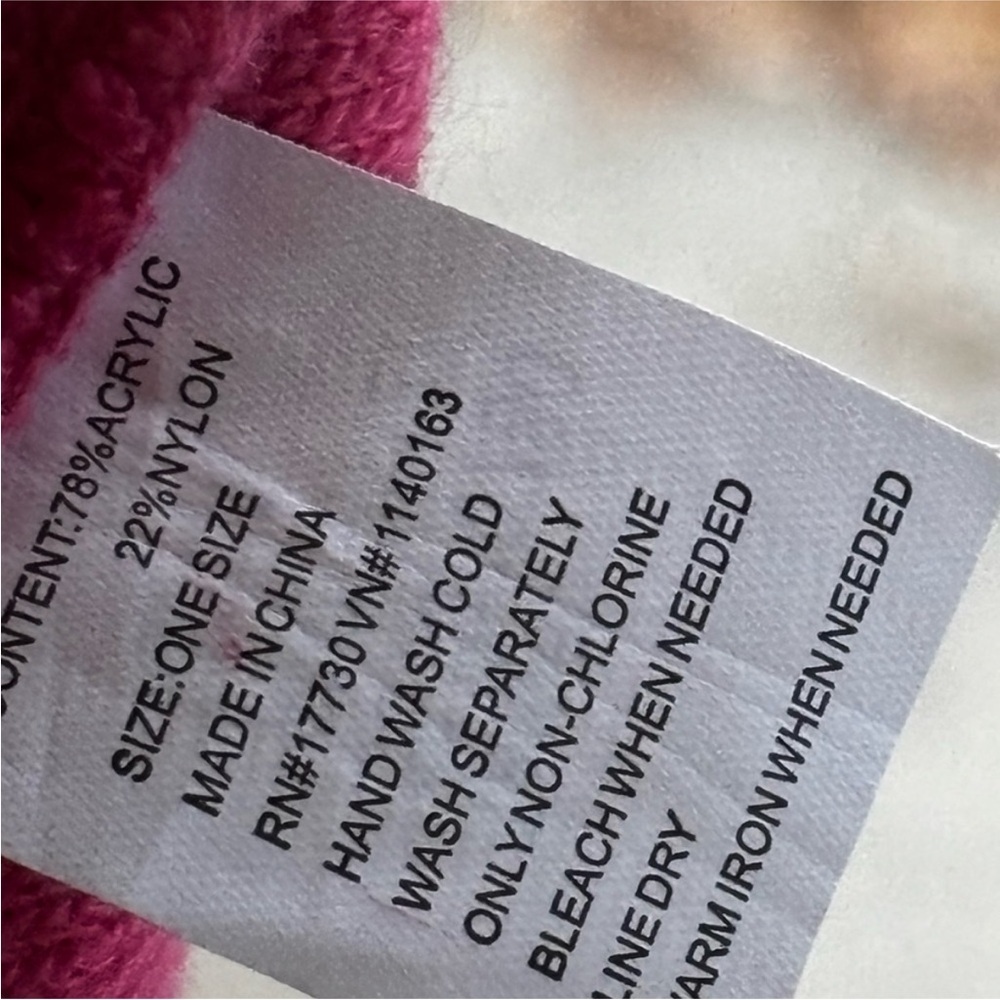 Pink Kids’ Beanie Hat - Picture 5 of 5
